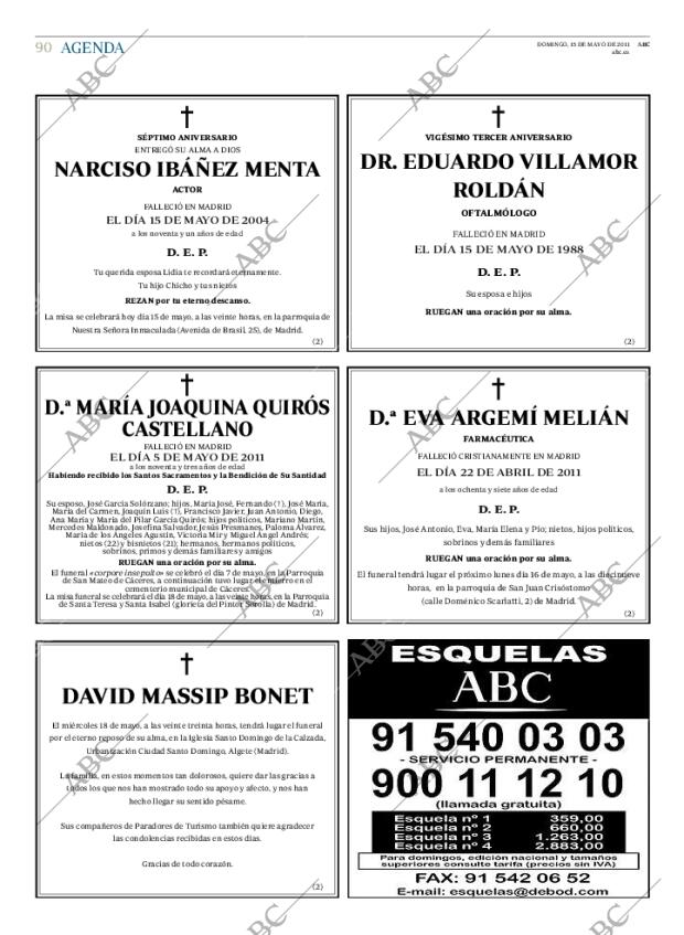ABC MADRID 15-05-2011 página 92
