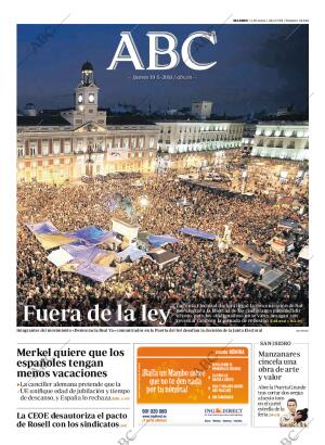 ABC MADRID 19-05-2011 página 1