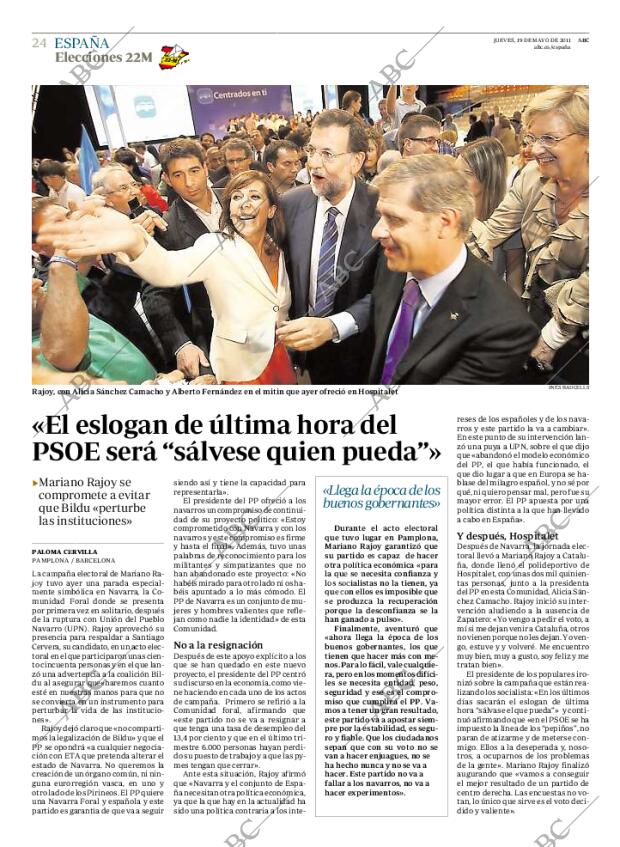 ABC MADRID 19-05-2011 página 24