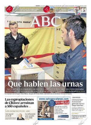 ABC MADRID 22-05-2011 página 1