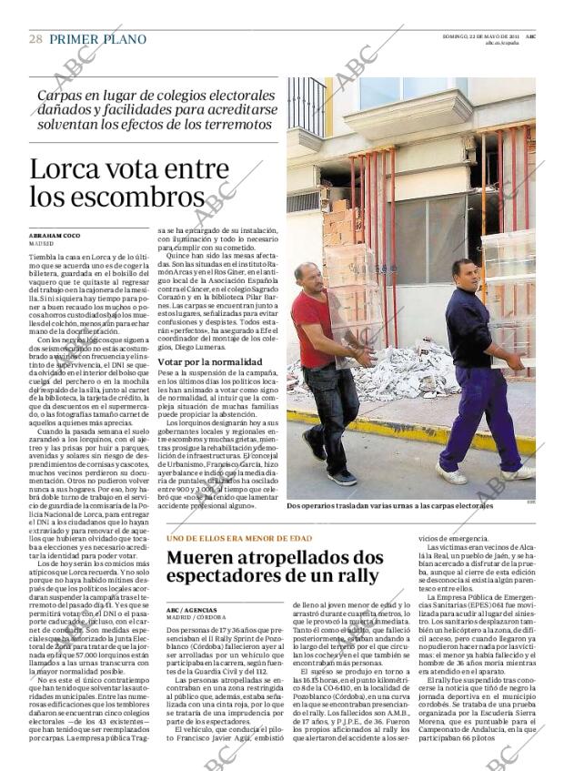 ABC MADRID 22-05-2011 página 28