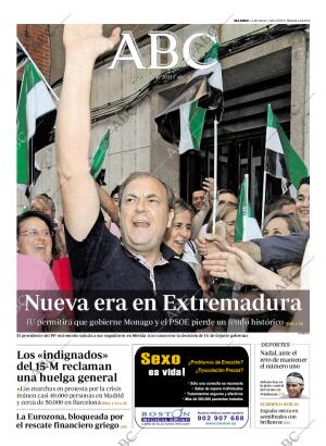 ABC MADRID 20-06-2011 página 1