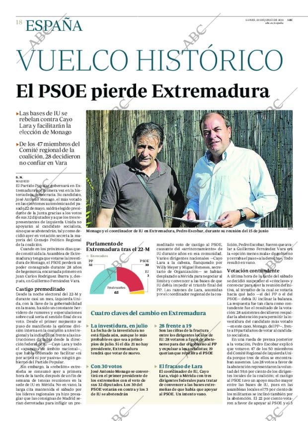 ABC MADRID 20-06-2011 página 20