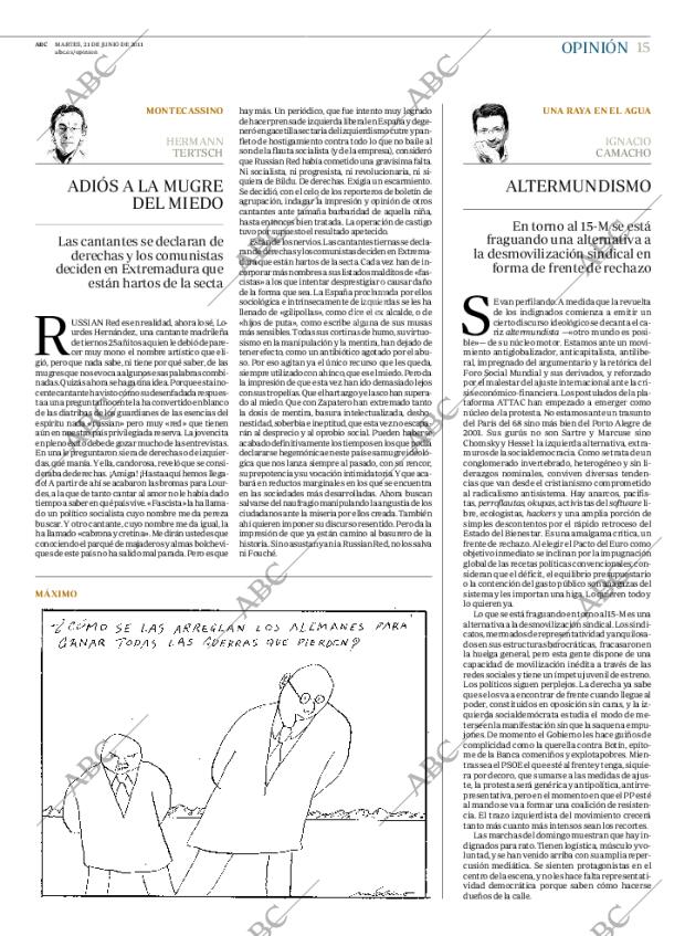 ABC MADRID 21-06-2011 página 15