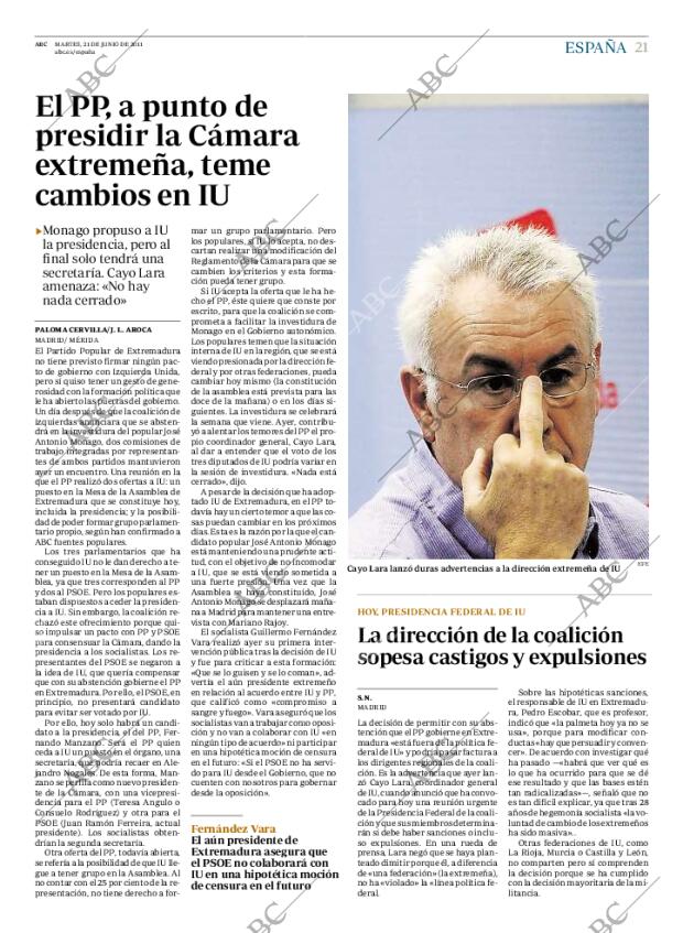 ABC MADRID 21-06-2011 página 21