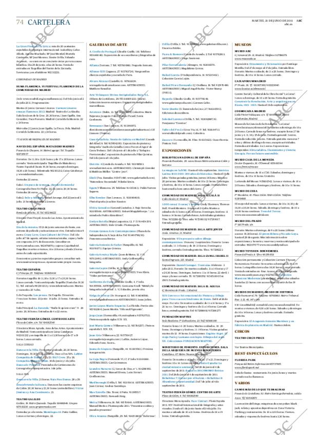 ABC MADRID 21-06-2011 página 74