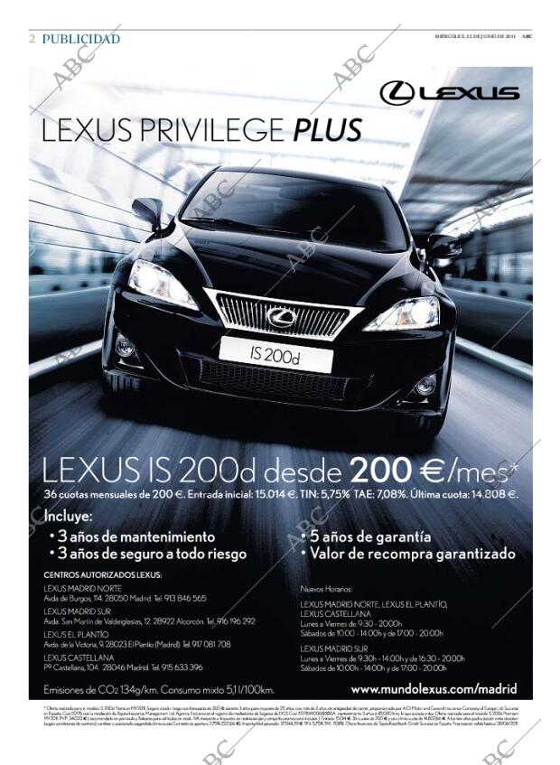 ABC MADRID 22-06-2011 página 2