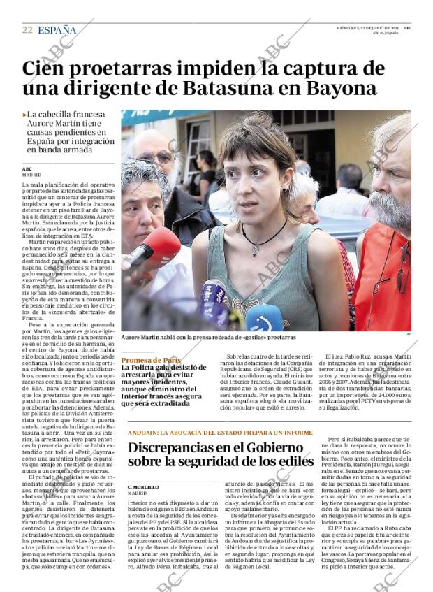ABC MADRID 22-06-2011 página 22