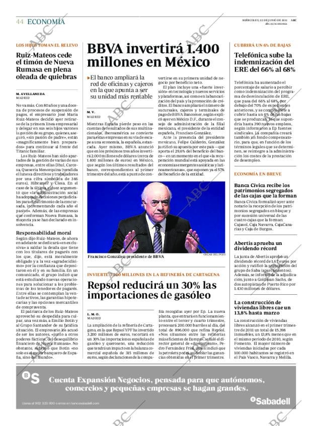 ABC MADRID 22-06-2011 página 44