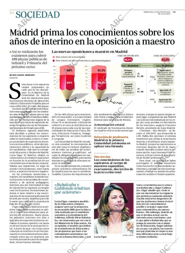 ABC MADRID 22-06-2011 página 54