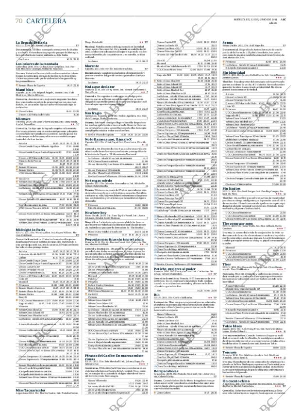 ABC MADRID 22-06-2011 página 70