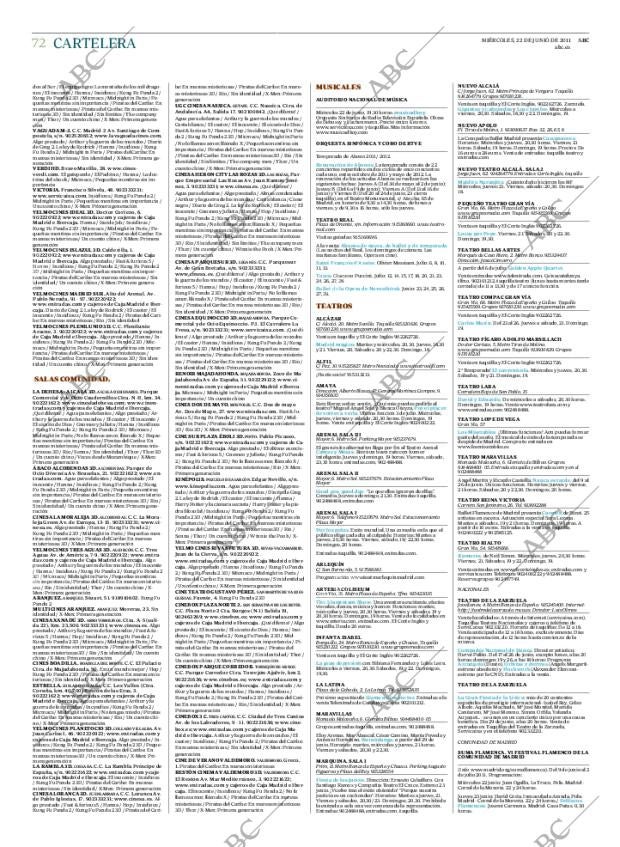 ABC MADRID 22-06-2011 página 72