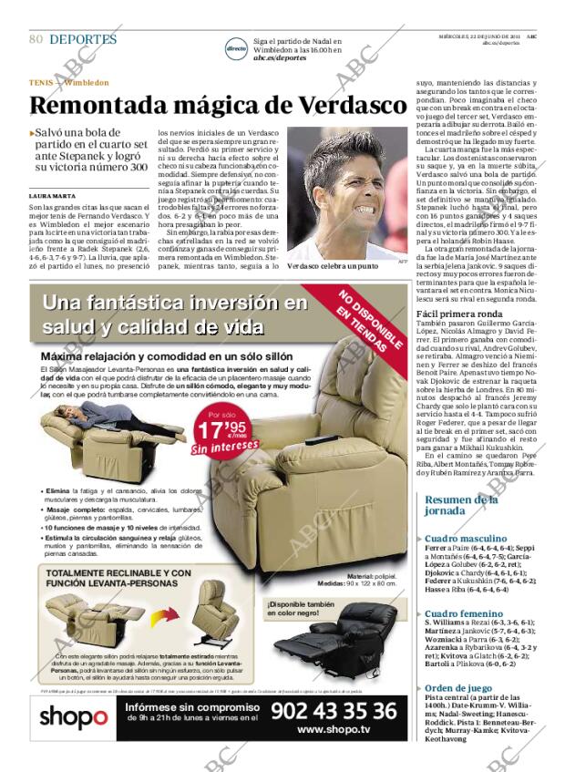 ABC MADRID 22-06-2011 página 80