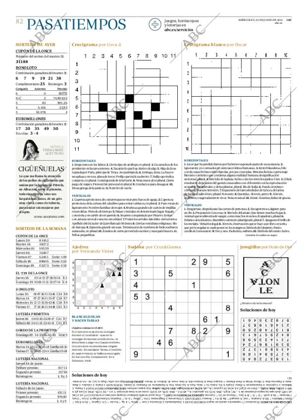 ABC MADRID 22-06-2011 página 82