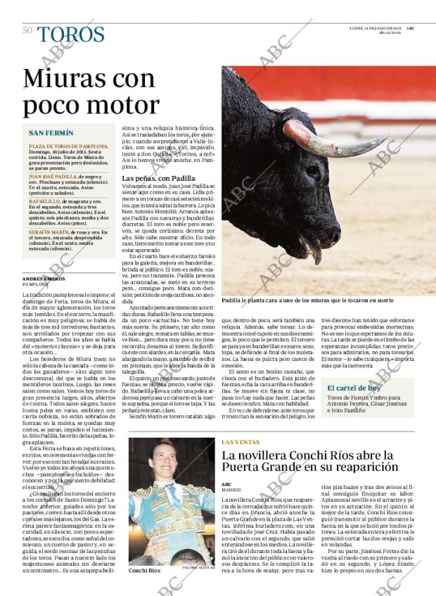 ABC MADRID 11-07-2011 página 50