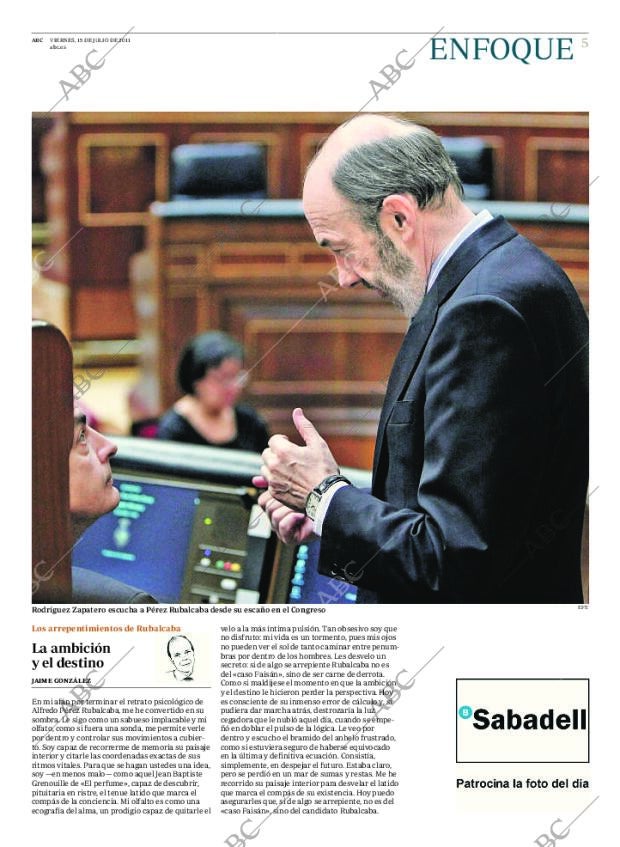 ABC MADRID 15-07-2011 página 5