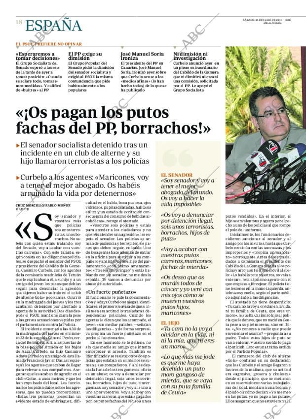 ABC MADRID 16-07-2011 página 18