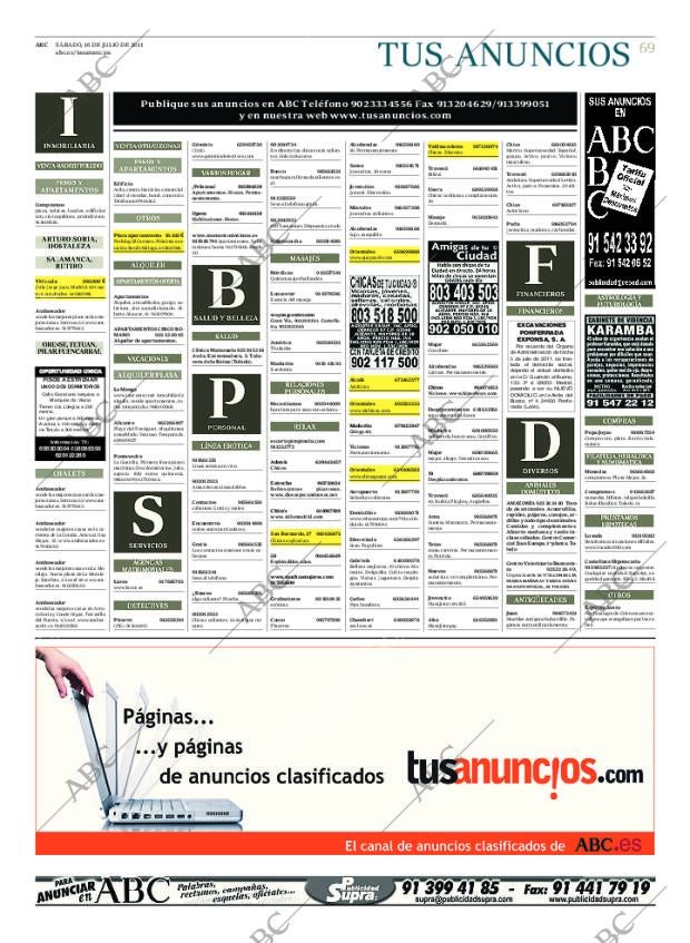 ABC MADRID 16-07-2011 página 69