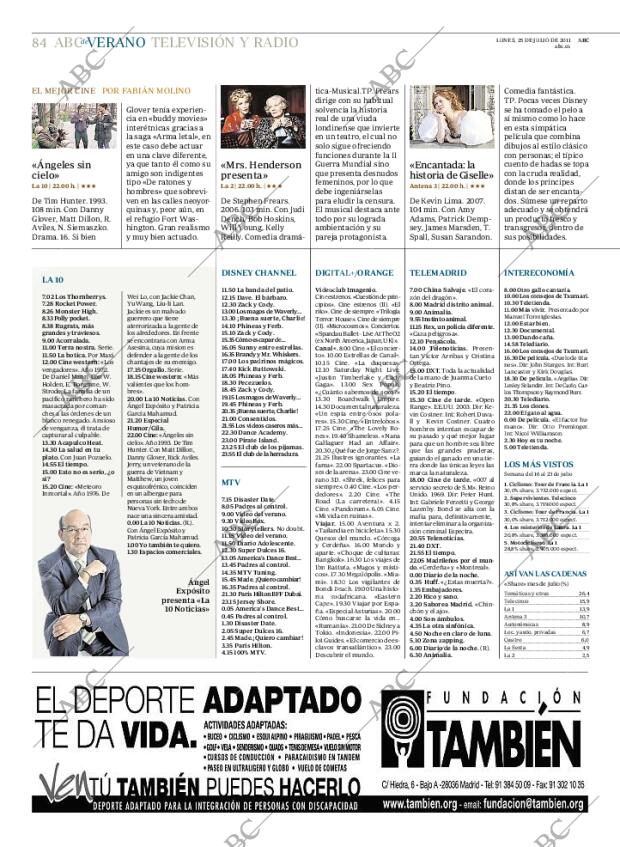 ABC MADRID 25-07-2011 página 84