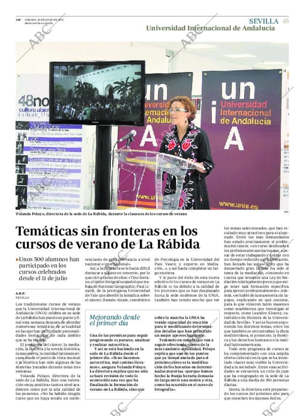 ABC SEVILLA 30-07-2011 página 45