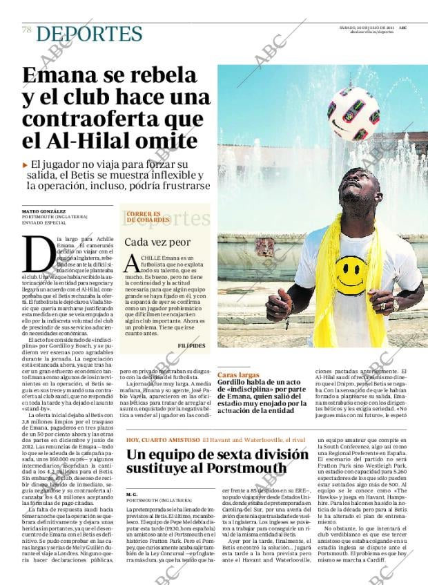 ABC SEVILLA 30-07-2011 página 78