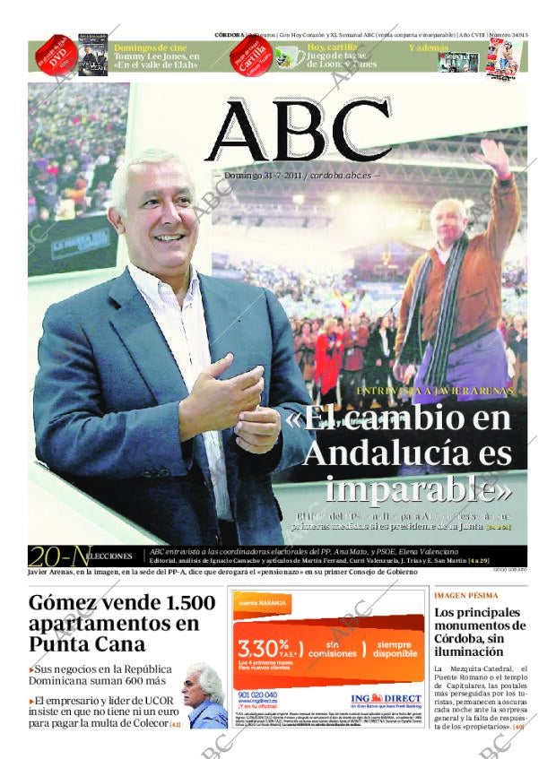 ABC CORDOBA 31-07-2011 página 1