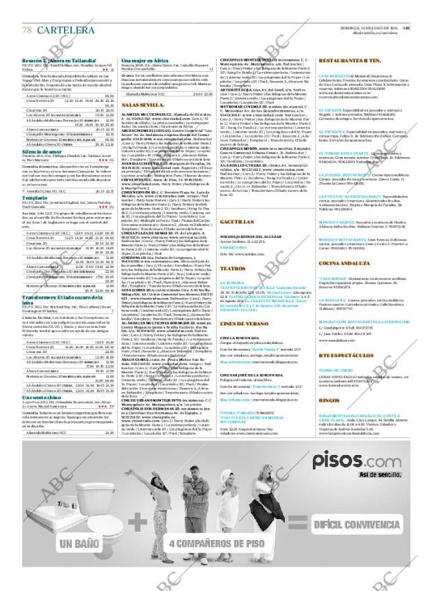 ABC SEVILLA 31-07-2011 página 78