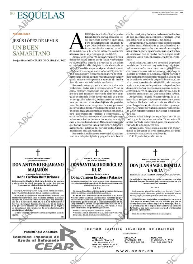 ABC SEVILLA 31-07-2011 página 80