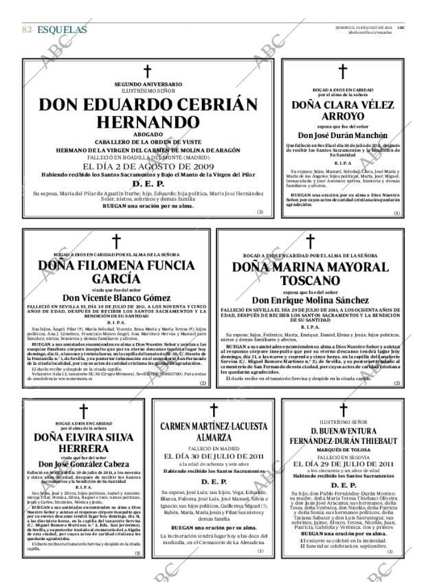 ABC SEVILLA 31-07-2011 página 82
