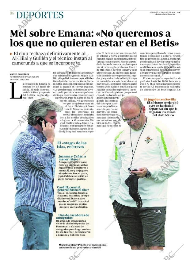 ABC SEVILLA 31-07-2011 página 86