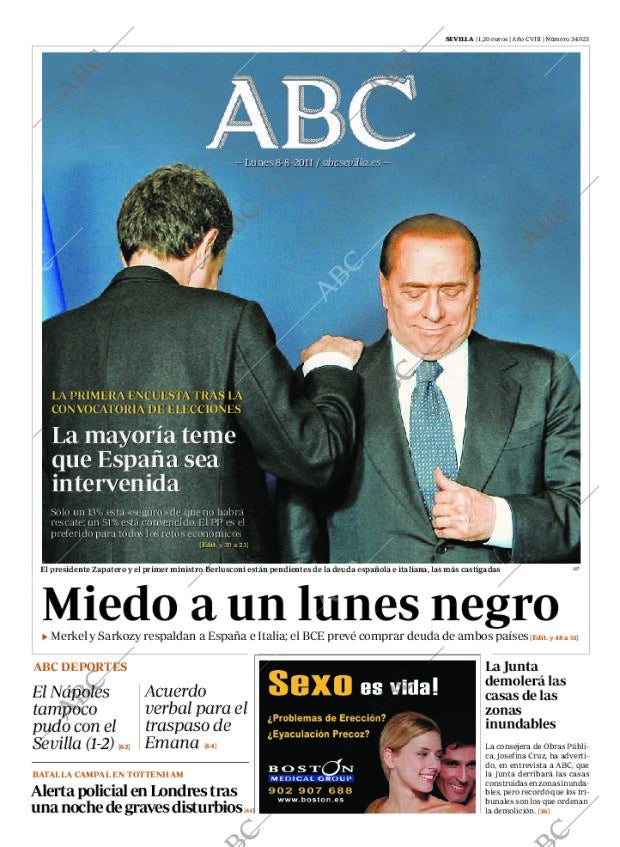 ABC SEVILLA 08-08-2011 página 1