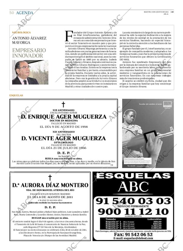 ABC MADRID 09-08-2011 página 50