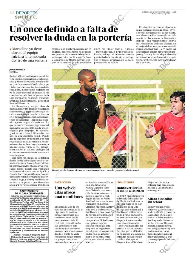 ABC SEVILLA 10-08-2011 página 62