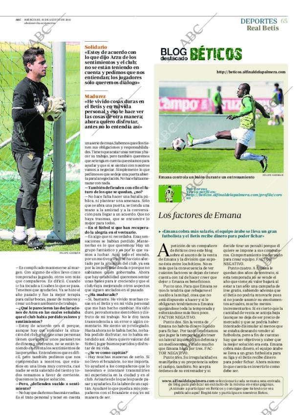 ABC SEVILLA 10-08-2011 página 65