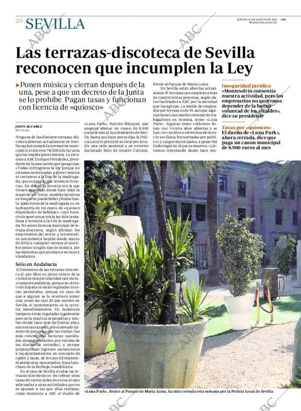 ABC SEVILLA 11-08-2011 página 20