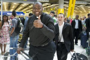 Aeropuerto de Madrid-Barajas-T4 Llegada de Jovenes para el Jmj