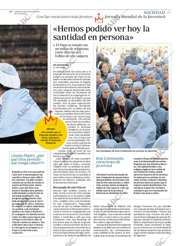 ABC MADRID 20-08-2011 página 47