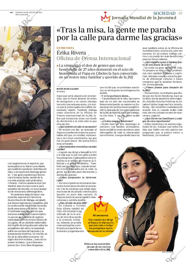 ABC MADRID 20-08-2011 página 49