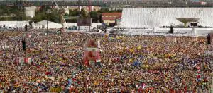 Misa de clausura de la Jmj en la base Aérea de cuatro Vientos Oficiada por Ss el...