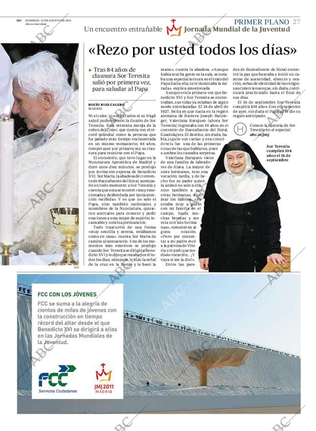 ABC MADRID 21-08-2011 página 27
