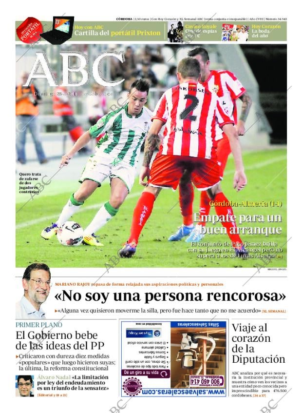 ABC CORDOBA 28-08-2011 página 1