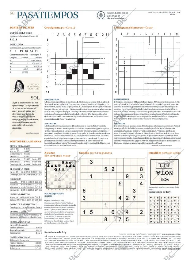 ABC MADRID 30-08-2011 página 66