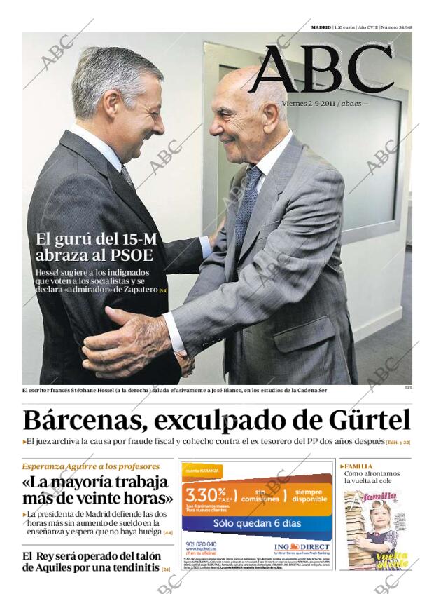 ABC MADRID 02-09-2011 página 1