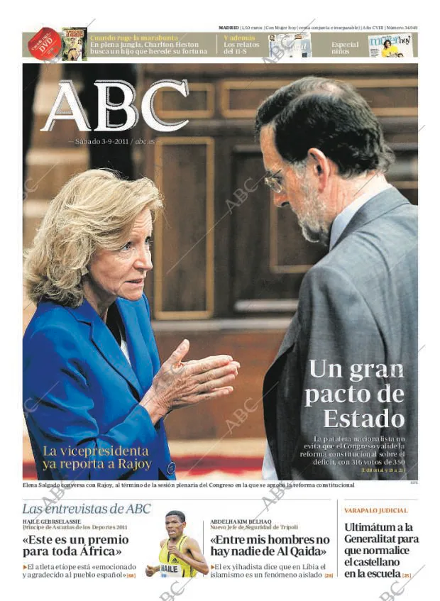 ABC MADRID 03-09-2011 página 1