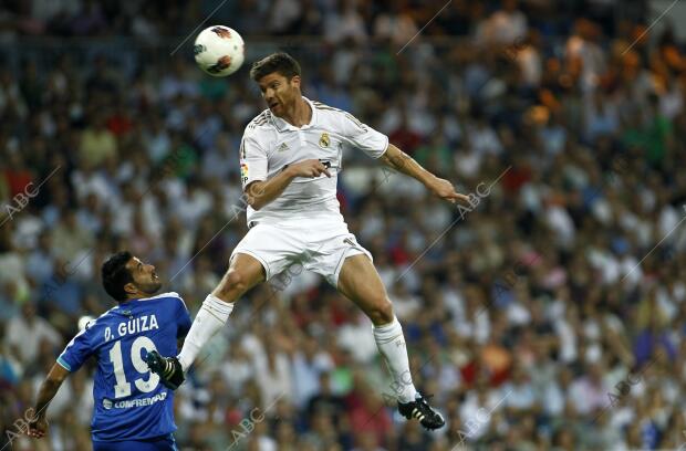 Partido de liga entre el Real Madrid y el Getafe disputado en el estadio...