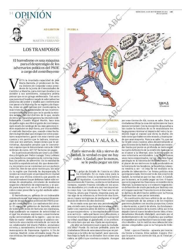 ABC MADRID 14-09-2011 página 14
