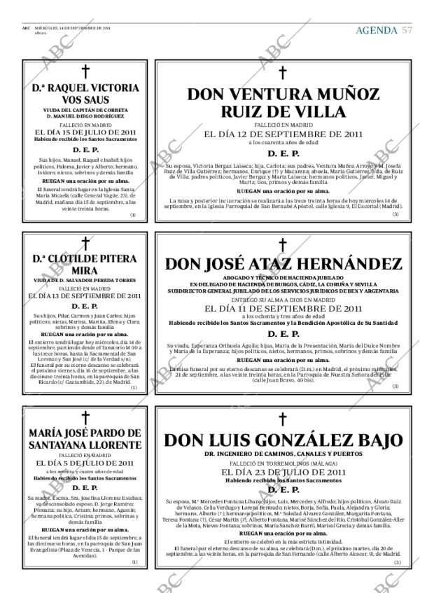 ABC MADRID 14-09-2011 página 57