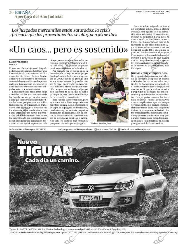 ABC MADRID 15-09-2011 página 20