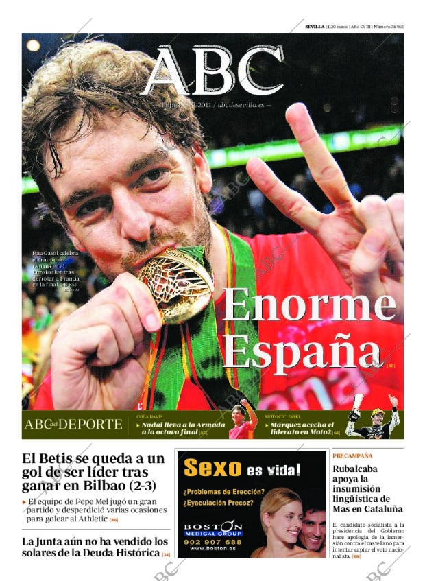 ABC SEVILLA 19-09-2011 página 1