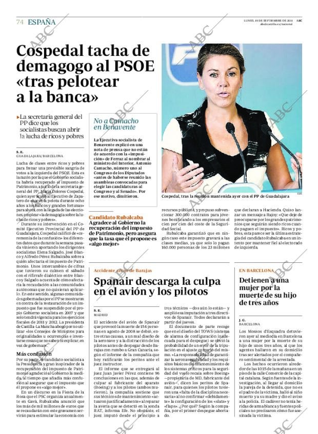 ABC SEVILLA 19-09-2011 página 74